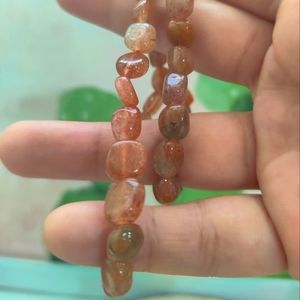 Sunstone free form bracelet